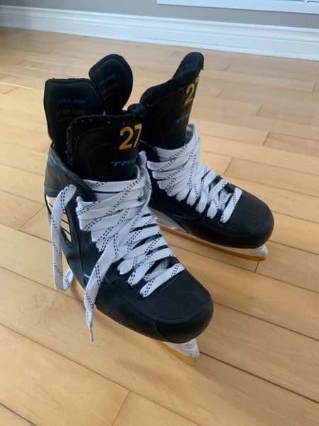 Used True Wide Width Pro Stock Size 9.5 Pro Custom Hockey Skates