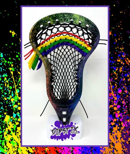 @DipStixLax Dyed  "Rainbow Splatter" Lacrosse Head