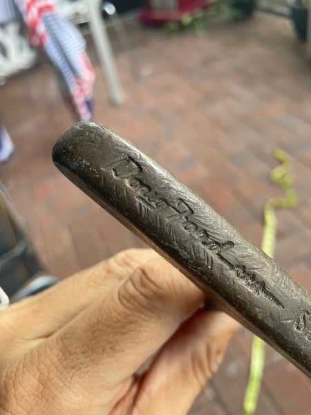Vintage golf Putter Sears signature Doug Ford" brass Dual Dexterity Black