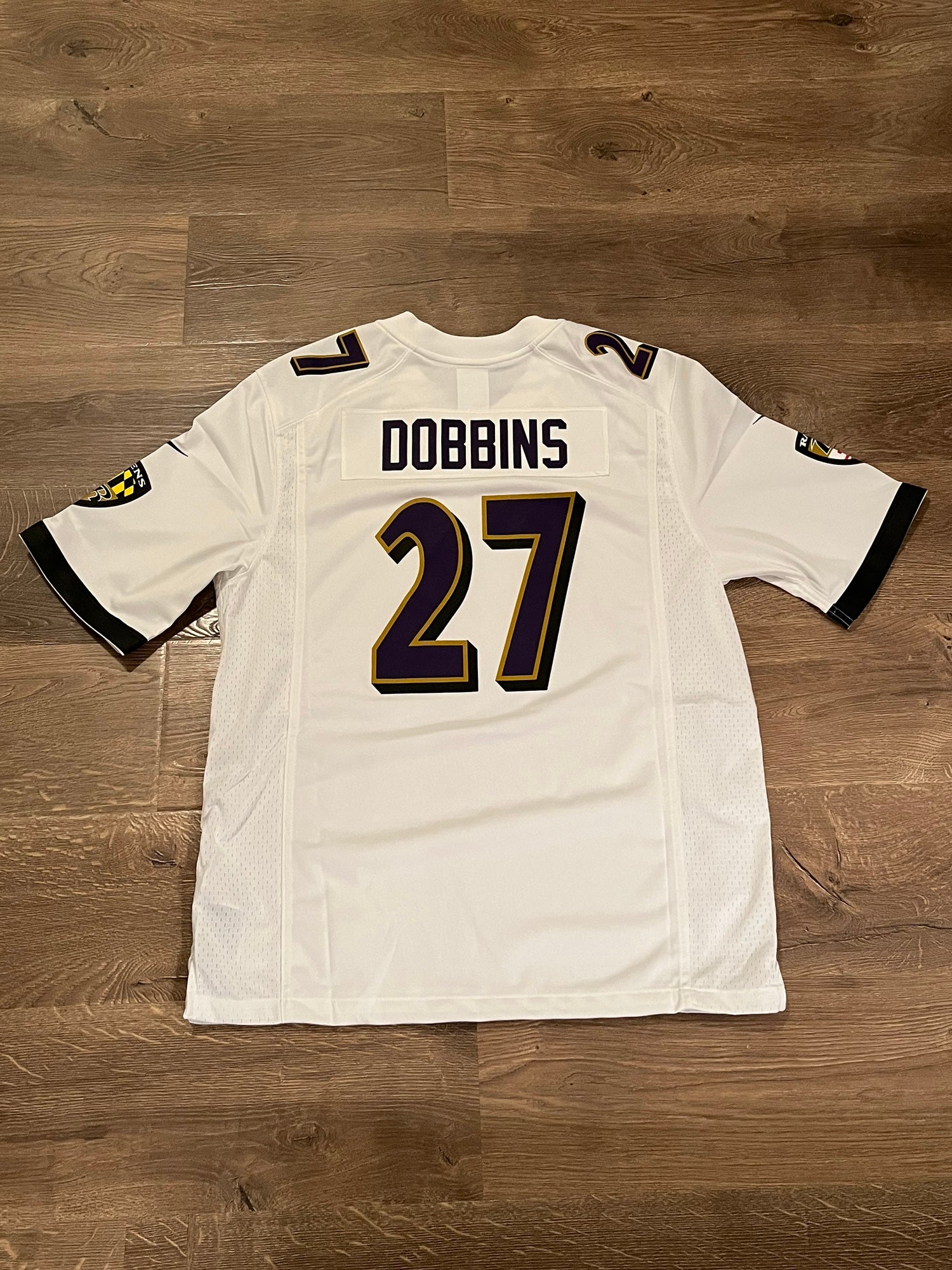 JK Dobbins White Raven's Jersey