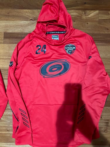 Seth Jarvis Carolina Hurricanes Fanatics Authentic Pro Hoodie Medium Team Player Issue
