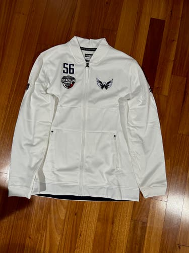 56 Washington Capitals Fanatics Authentic Pro Full Zip Large Team Player Issue