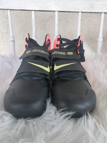Nike Zoom Javelin Elite 3 Track Shoes Spikes Mens Size 6.5 Mango Black AJ8119-800