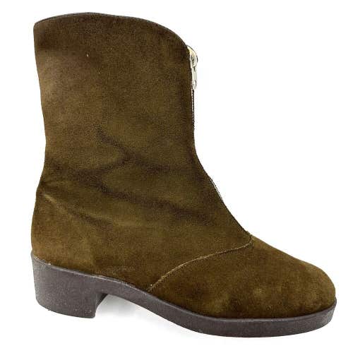 Morlands Vintage Brown Sheepskin Ankle Boots US Size 7.5 England Waterproof