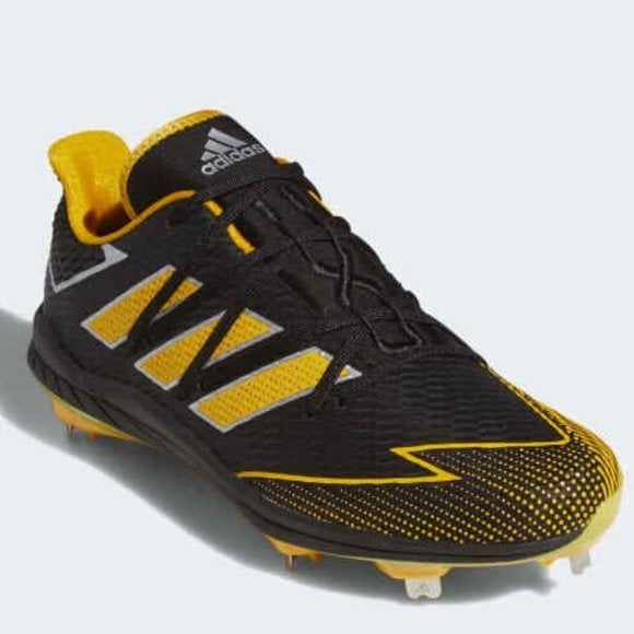 Adidas Adizero Afterburner 7 Men's Baseball Cleats Black and Yellow Size 11.5 FV9398