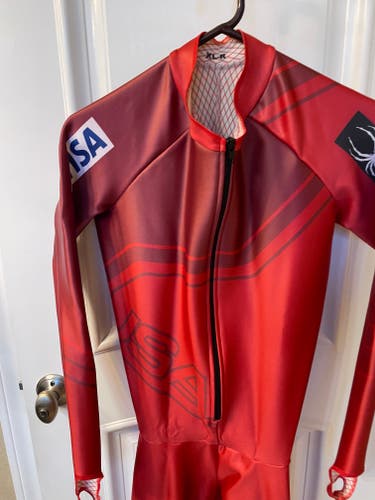 Used US Ski Team XL Spyder Ski Suit FIS Legal