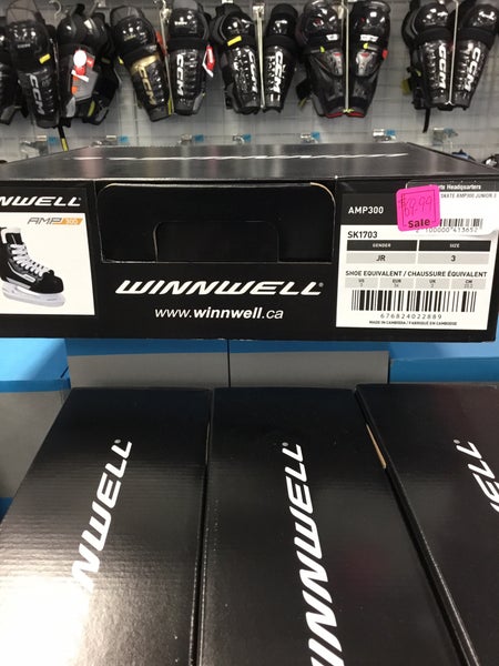 Winnwell AMP300 hockey skates sz 3