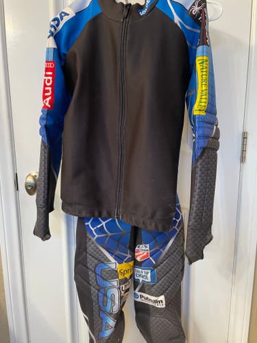 Men's Used Large US SKI Team 2 piece SL Suit