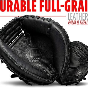 Franklin Sports Baseball CTZ5000 Cowhide Leather 33.5" Catcher's Glove / Mitt