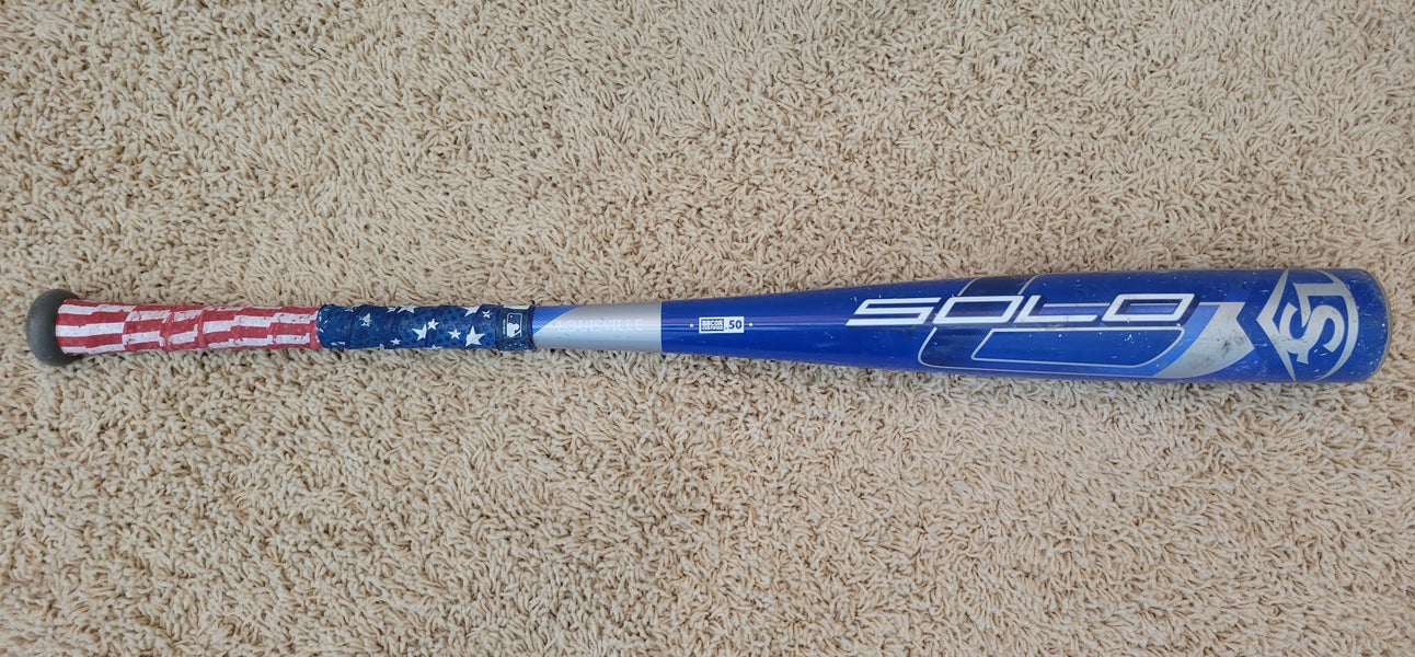 Used BBCOR Certified 2020 Louisville Slugger Alloy Solo Bat (-3) 27 oz 30"