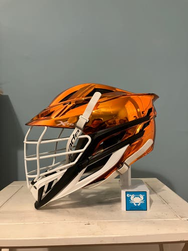Cascade XRS Lacrosse Helmet Chrome Orange