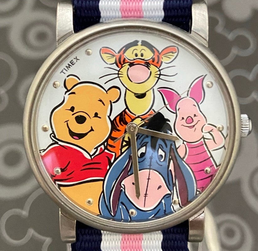 Vintage Disney X Timex Winnie the Pooh, Eeyore, Tigger & Piglet Watch NATO Style