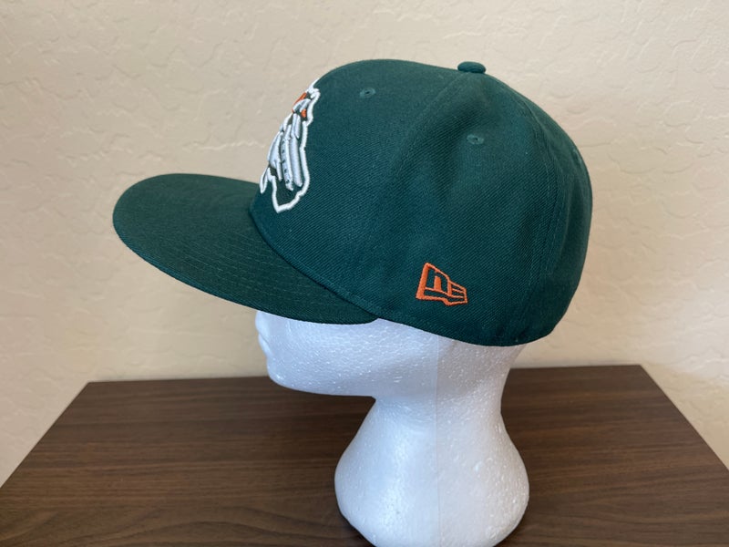 Oakland Oaks Hat Baseball Cap Fitted 7 1/2 Devon Leather Vintage 80s MiLB  Minors