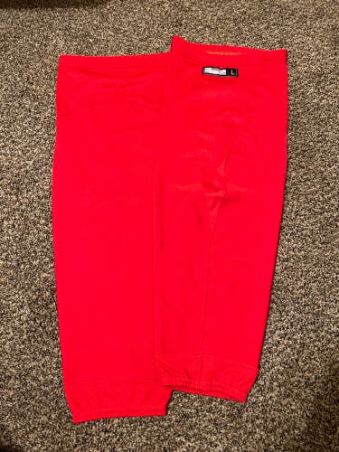 Brand New Reebok Edge Sr Large Red Pro Stock Hockey Socks
