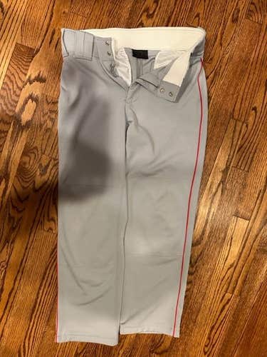 Gray Adult Men's New Size 32 Boombah Game Pants