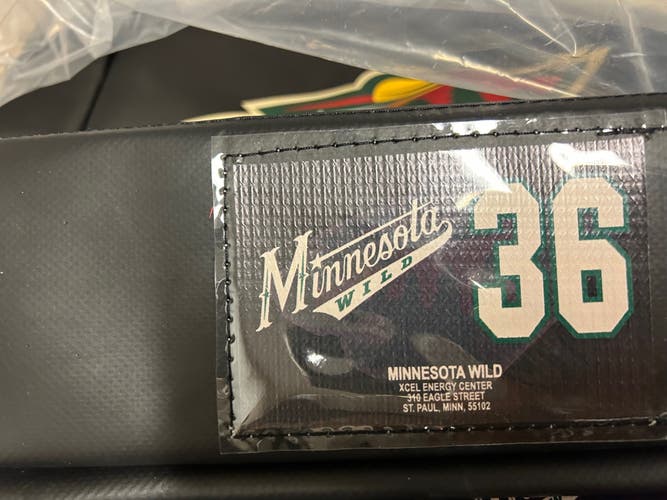 Mats Zuccarello Minnesota Wild Team Player Issued SKATE BAG