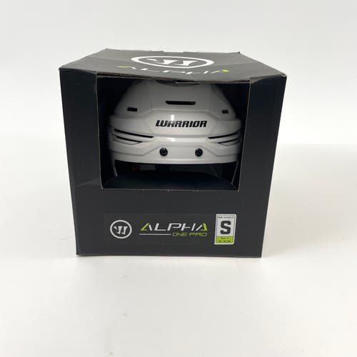 Brand New White Warrior Alpha One Pro Helmet | Senior Small