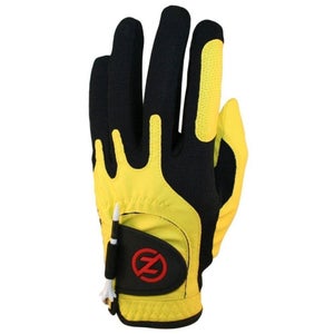 Zero Friction Performance Glove (LEFT, YELLOW) UNIVERSAL ONE SIZE FIT Golf NEW
