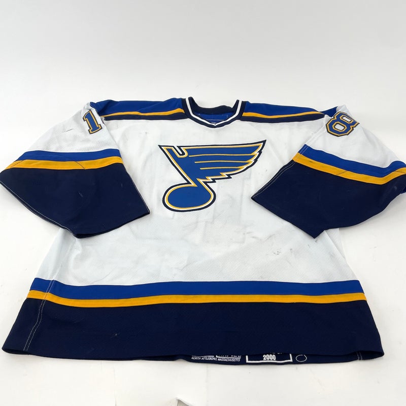 White CCM St. Louis Blues Jersey - Size 56 - Valeev #18