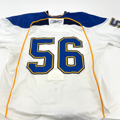 White Reebok St. Louis Blues Jersey - Size 56 - #56
