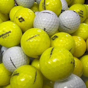 Bridgestone E6 Speed        12 Near mint AAAA Yellow and White Used Golf Balls
