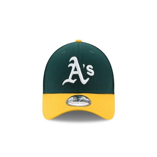 New Era Men's Oakland Athletics White 39THIRTY Classic Stretch Fit Hat