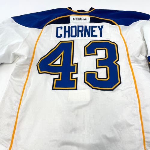 White Reebok MIC Made in Canada St. Louis Blues Jersey - Size 58 - Chorney #43