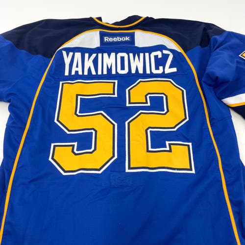 Blue Reebok MIC Made in Canada St. Louis Blues Jersey - Size 58 - Yakimowicz #52