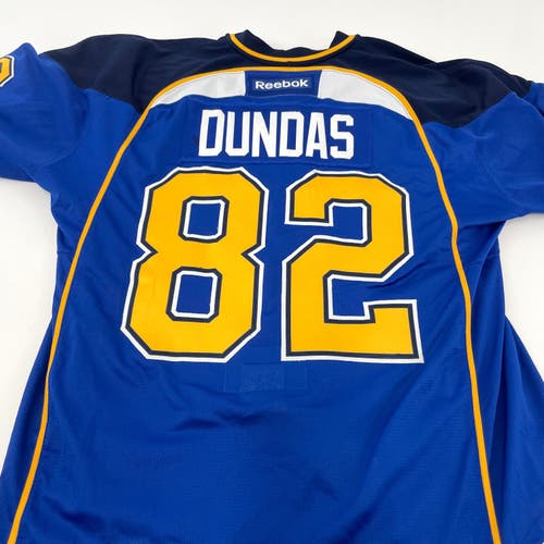 Blue Reebok MIC Made in Canada St. Louis Blues Jersey - Size 58 - Dundas #82