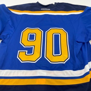 Blue Reebok MIC Made in Canada St. Louis Blues Jersey - Size 58 Goalie Cut - #90