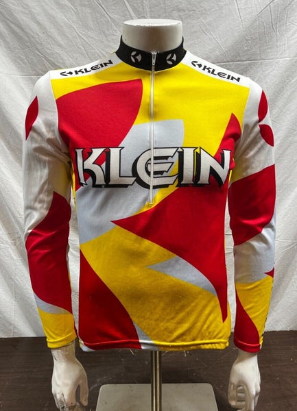 Louis Garneau Cycling Jersey Short Sleeve 1/2 Zip Multicolored Medium USA  Made.