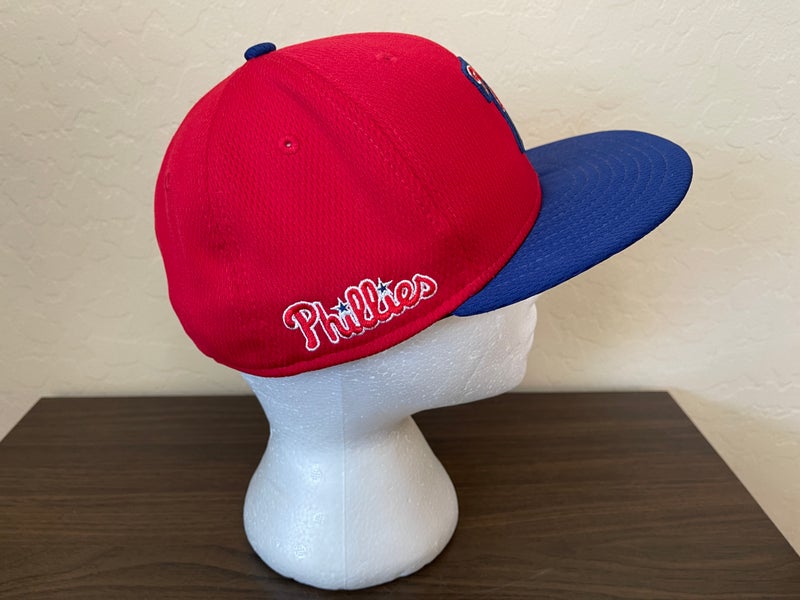 Philadelphia Phillies BIG-SCRIPT Red Fitted Hat by New Era