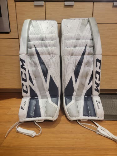 Used 34" CCM Extreme Flex E4.5 Goalie Leg Pads