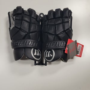 New Goalie Warrior Nemesis Black Lacrosse Gloves 14" Extra Large