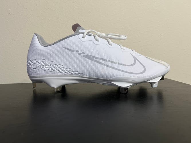 Nike React Vapor Ultrafly Elite 4 Baseball Cleats Men's Size 11 White/Grey DA0701-100.