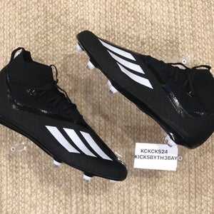 Adidas Adizero Primeknit Football Cleats Black GW7994 Men's size 13.5 Detachable