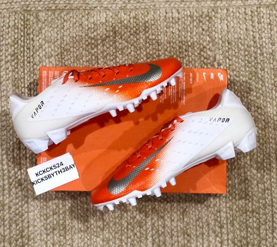 Nike Vapor Untouchable Speed 3 TD Football Cleats White 917166-108 Mens size 13 Orange