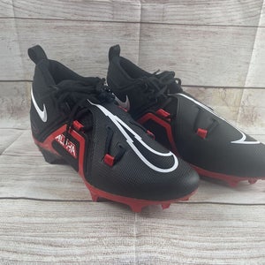 New Nike Alpha Menace Pro 3 Football Cleats Men Size Black Red Bred CT6649-004
