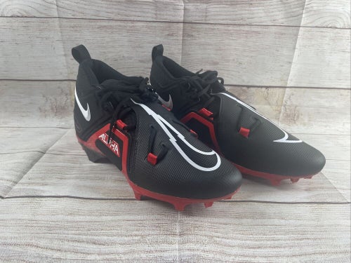 New Nike Alpha Menace Pro 3 Football Cleats Men Size Black Red Bred CT6649-004