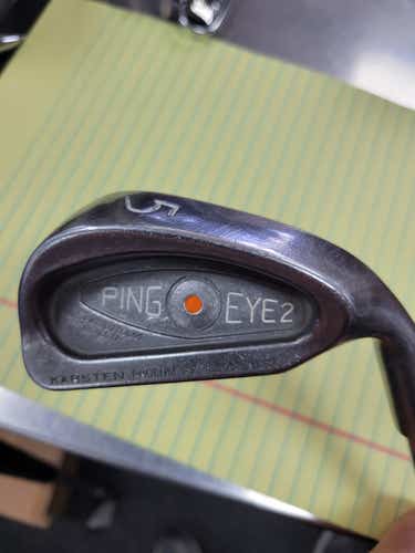 Used Ping Eye 2 Orange Dot 5 Iron Stiff Flex Steel Shaft Individual Irons
