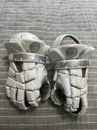 Used Player's Maverik 13" M4 Lacrosse Gloves