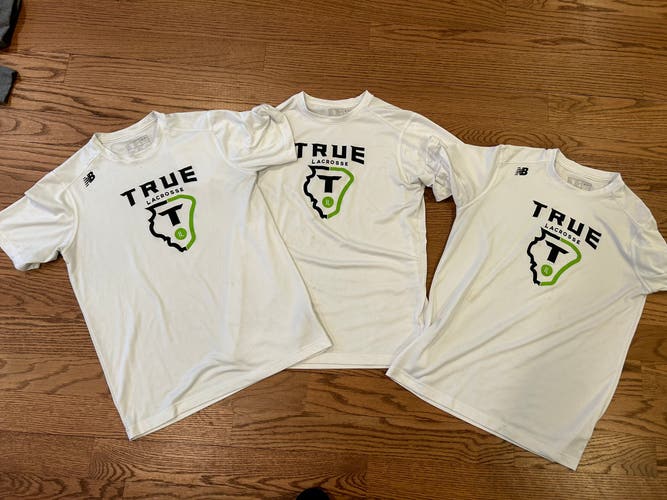 True lacrosse dry fit shirts. Adult medium.