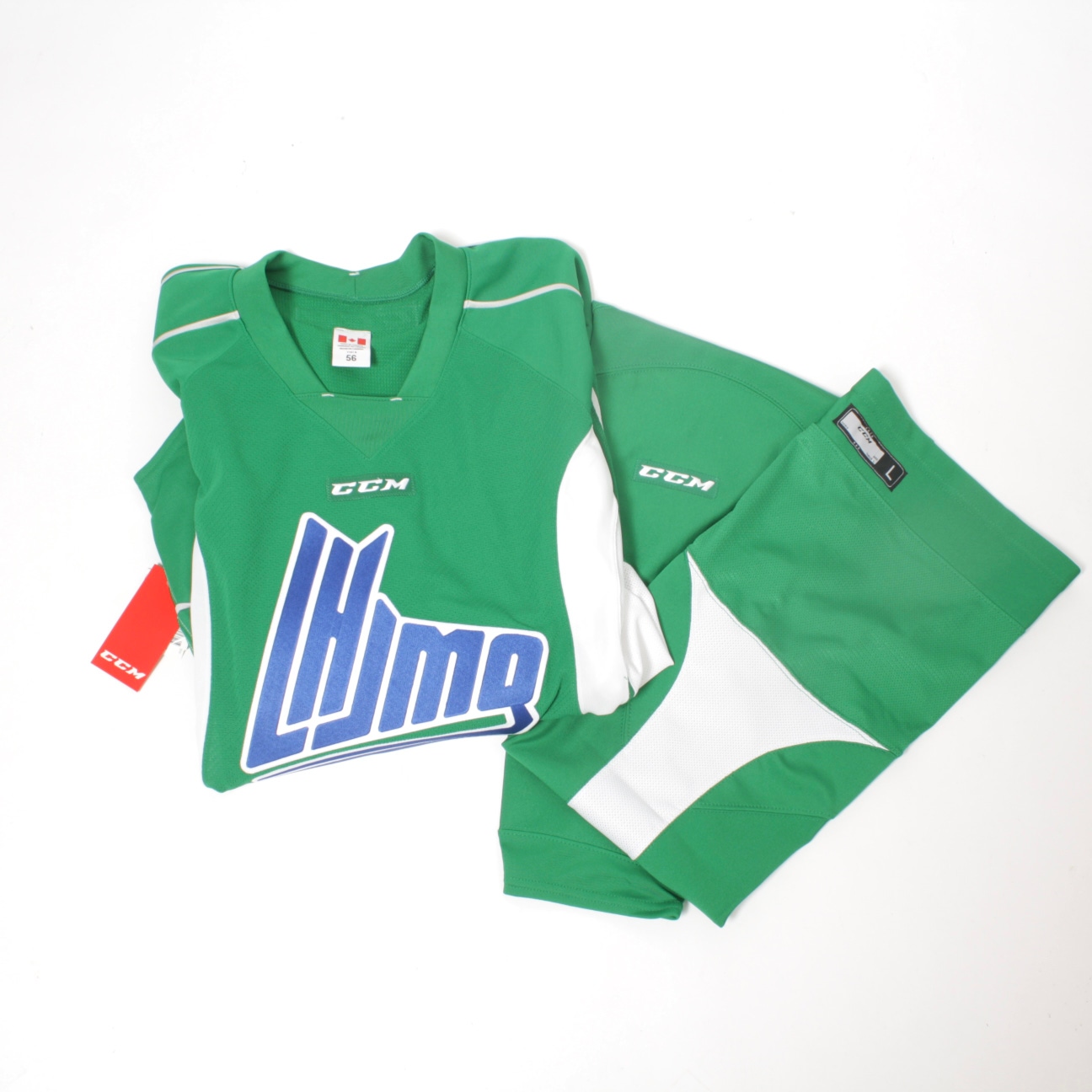 CCM Practice Jersey and Socks - Green - Size 56