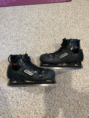 Used Bauer Regular Width  Size 7.5 Reactor 5000 Hockey Goalie Skates