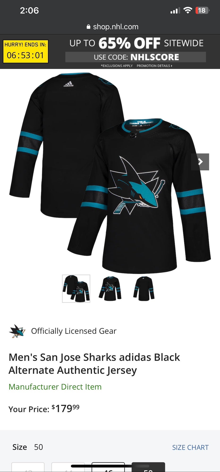 San Jose Sharks Adidas alternate Stealth jersey could have been