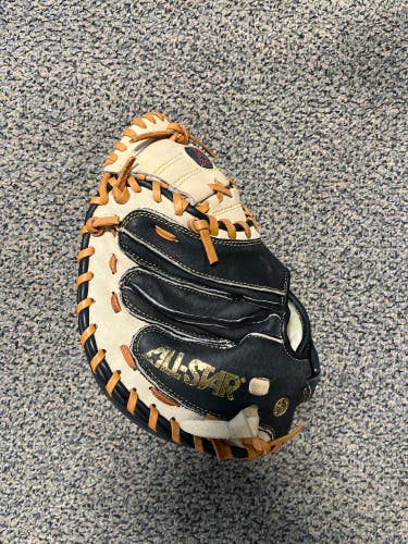 Used All Star CM1010BT Right Hand Throw Catcher's Glove 31.5"