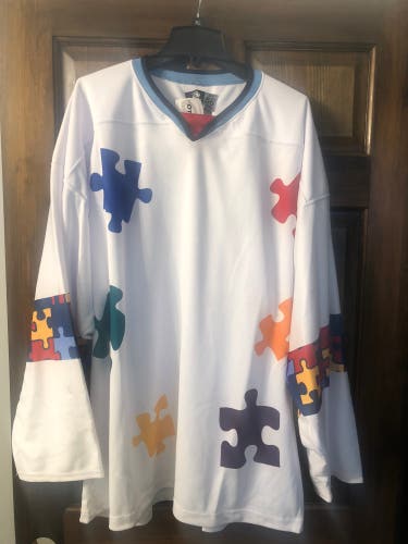 NEW OT SPORTS AUTISM HOCKEY JERSEY SIZE 56