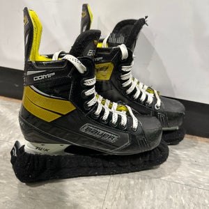 Used Bauer Supreme Comp Hockey Skates D&R (Regular) 4.0