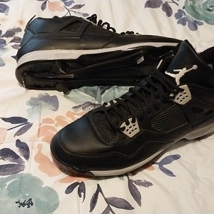 Black New Adult Men's Size Men's 16 Metal Air Jordan Low Top Retro 4 oreo