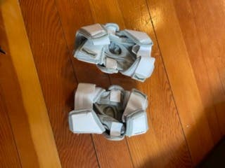 New UA Defense/Middie elbow pads white